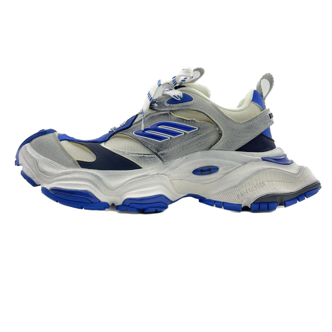 Balenciaga Cargo Sneaker White Grey Blue 784341 W2mv6 0328 (1) - www.newkick.vip